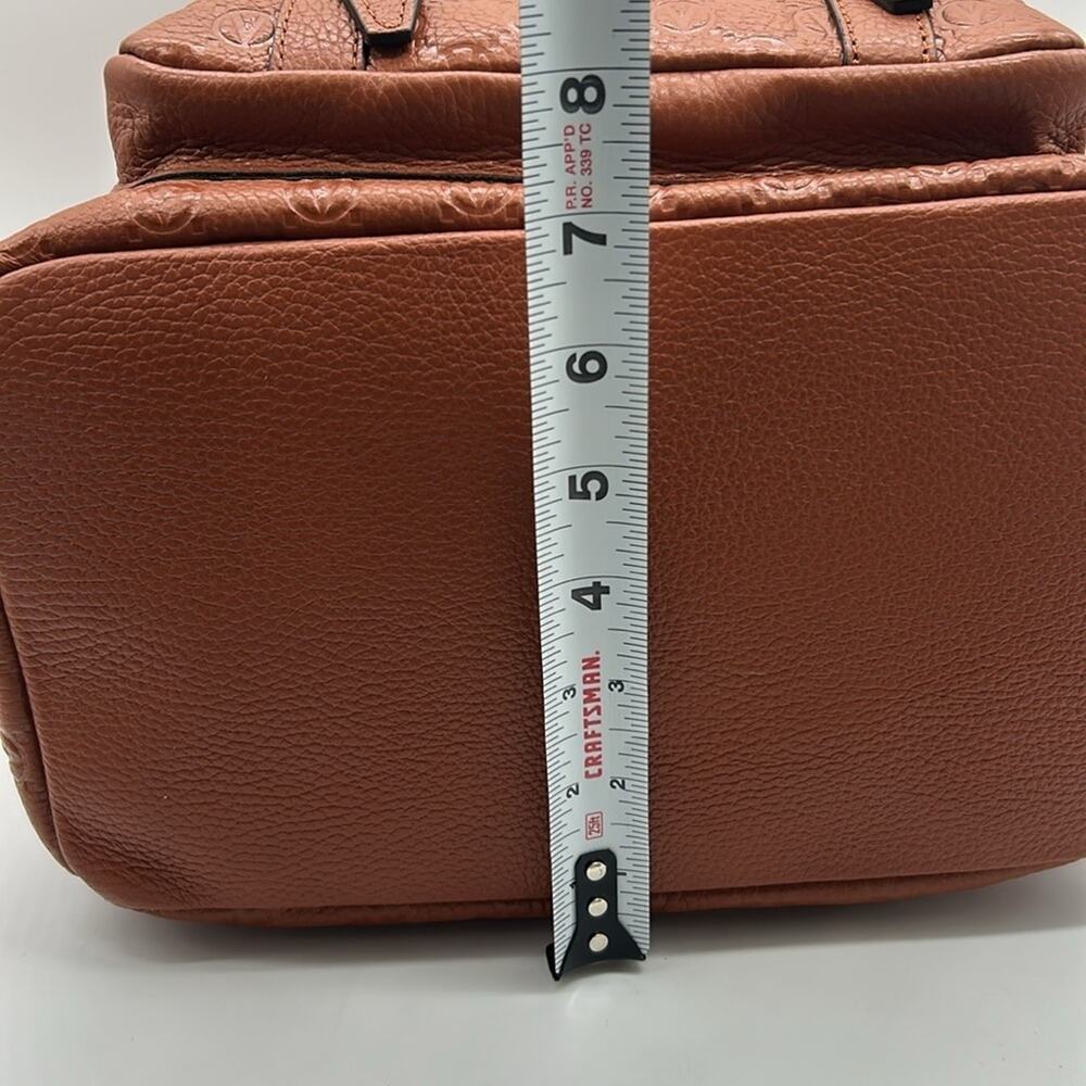Valentino by Mario Valentino Made in Italy Leather Monogram Backpack NWT - Picture 9 of 14